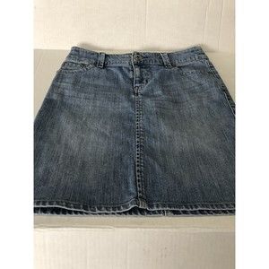 New York & Company Women's Skirt Light Blue Denim Size 2